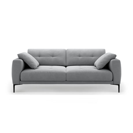 Bemy 4-Sitzer Sofa aus Samt (Salvador 17) in Grau, 230x102 cm – Bild 1