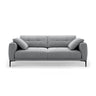 Bemy 4-Sitzer Sofa aus Samt (Salvador 17) in Grau, 230x102 cm – Bild 1