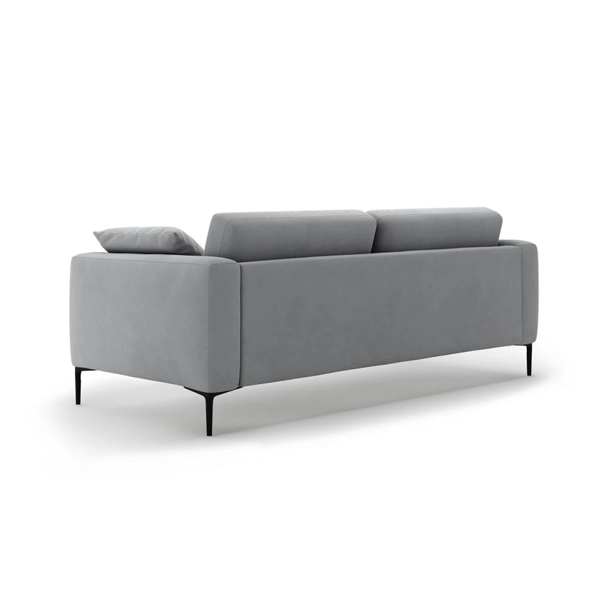 Bemy 4-Sitzer Sofa aus Samt (Salvador 17) in Grau, 230x102 cm – Bild 3