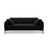 Bemy 4-Sitzer Sofa aus Samt (Salvador 19) in Schwarz, 230x102 cm – Bild 1