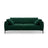 Bemy 4-Sitzer Sofa aus Samt (Salvador 7) in Flaschengrün, 230x102 cm – Bild 1