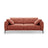 Bemy 4-Sitzer Sofa aus Strukturierter Stoff (Sorella 58) in Koralle, 230x102 cm – Bild 1