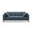 Bemy 4-Sitzer Sofa aus Strukturierter Stoff (Sorella 77) in Dunkelblau, 230x102 cm – Bild 1