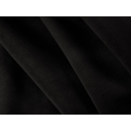 Bemy Ecksofa Links aus Samt (Salvador 19) in Schwarz, 295x174 cm – Bild 4