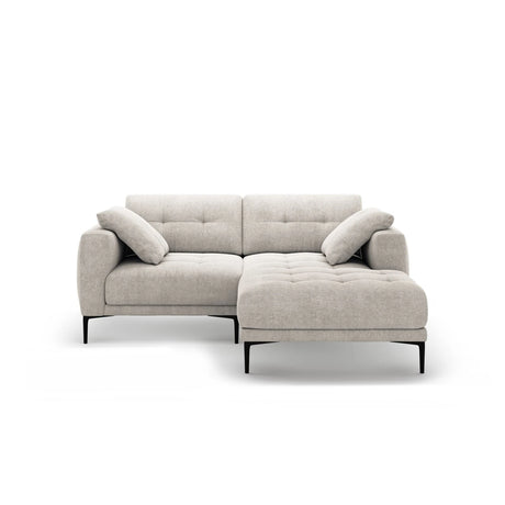 Bemy Ecksofa Rechts aus Samt oder Strukturstoff, 205x174 cm – Bild 1