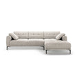 Bemy Ecksofa Rechts aus Samt oder Strukturstoff, 295x174 cm – Bild 1