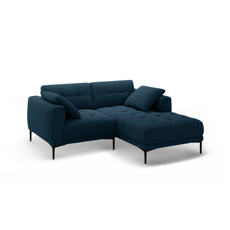Bemy Ecksofa Rechts aus Samt (Salvador 5) in Königsblau, 205x174 cm – Bild 2
