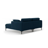 Bemy Ecksofa Rechts aus Samt (Salvador 5) in Königsblau, 205x174 cm – Bild 3