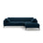 Bemy Ecksofa Rechts aus Samt (Salvador 5) in Königsblau, 295x174 cm – Bild 1