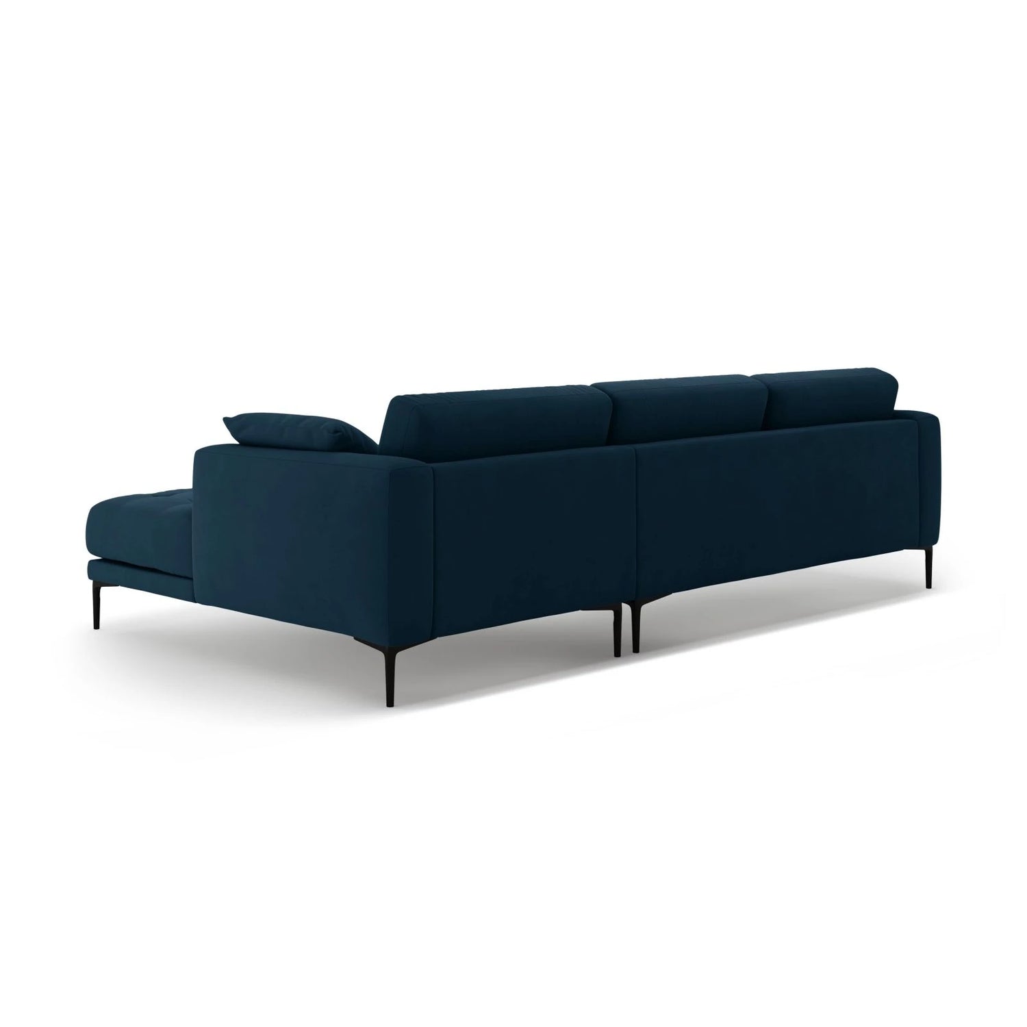 Bemy Ecksofa Rechts aus Samt (Salvador 5) in Königsblau, 295x174 cm – Bild 3