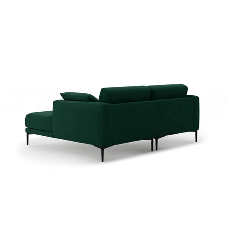 Bemy Ecksofa Rechts aus Samt (Salvador 7) in Flaschengrün, 205x174 cm – Bild 3