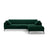 Bemy Ecksofa Rechts aus Samt (Salvador 7) in Flaschengrün, 295x174 cm – Bild 1