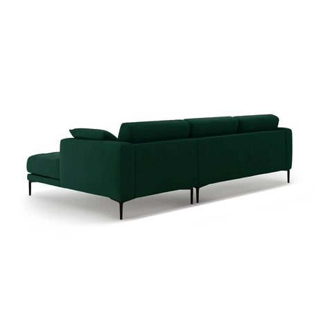Bemy Ecksofa Rechts aus Samt (Salvador 7) in Flaschengrün, 295x174 cm – Bild 3