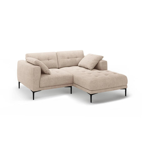 Bemy Ecksofa Rechts aus Strukturierter Stoff (Sorella 05) in Sand, 205x174 cm – Bild 2