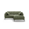 Bemy Ecksofa Rechts aus Strukturierter Stoff (Sorella 34) in Dunkles olivgrün, 205x174 cm – Bild 1