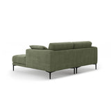 Bemy Ecksofa Rechts aus Strukturierter Stoff (Sorella 34) in Dunkles olivgrün, 205x174 cm – Bild 3