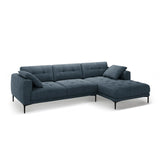 Bemy Ecksofa Rechts aus Strukturierter Stoff (Sorella 77) in Dunkelblau, 295x174 cm – Bild 2