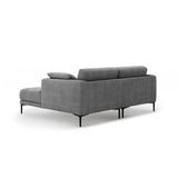 Bemy Ecksofa Rechts aus Strukturierter Stoff (Sorella 89) in Grau, 205x174 cm – Bild 3