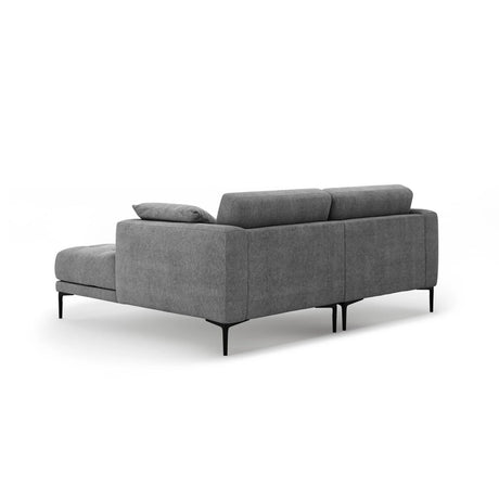 Bemy Ecksofa Rechts aus Strukturierter Stoff (Sorella 89) in Grau, 205x174 cm – Bild 3