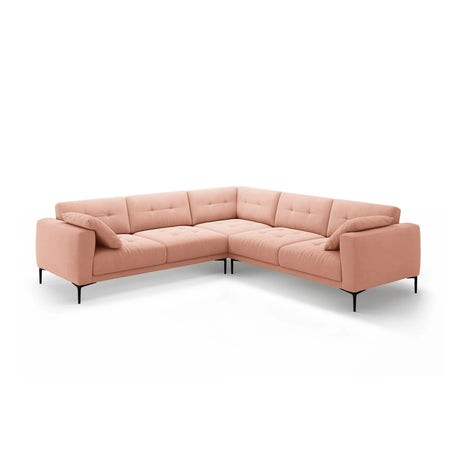 Bemy Ecksofa symmetrisch aus Samt (Salvador 11) in Rosa, 290x290 cm – Bild 2