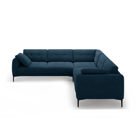 Bemy Ecksofa symmetrisch aus Samt (Salvador 5) in Königsblau, 290x290 cm – Bild 1