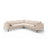 Bemy Ecksofa symmetrisch aus Strukturierter Stoff (Sorella 05) in Sand, 290x290 cm – Bild 1