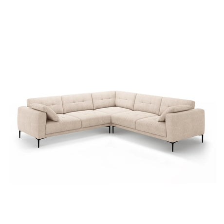 Bemy Ecksofa symmetrisch aus Strukturierter Stoff (Sorella 05) in Sand, 290x290 cm – Bild 1