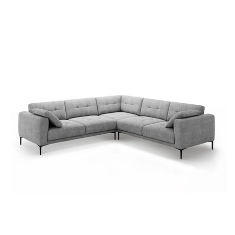 Bemy Ecksofa symmetrisch aus Strukturierter Stoff (Sorella 89) in Grau, 290x290 cm – Bild 1