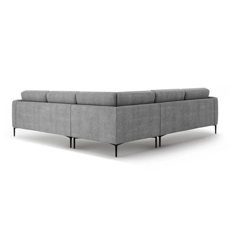 Bemy Ecksofa symmetrisch aus Strukturierter Stoff (Sorella 89) in Grau, 290x290 cm – Bild 3