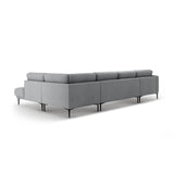 Bemy Panorama-Ecksofa Rechts aus Samt (Salvador 17) in Grau, 373x240 cm – Bild 3