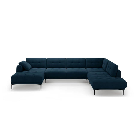 Bemy Panorama-Ecksofa Rechts aus Samt (Salvador 5) in Königsblau, 373x240 cm – Bild 1