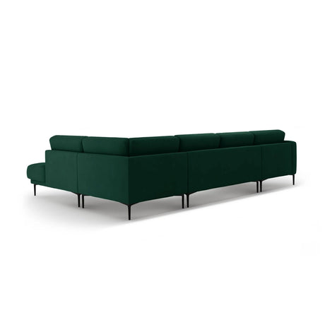Bemy Panorama-Ecksofa Rechts aus Samt (Salvador 7) in Flaschengrün, 373x240 cm – Bild 3