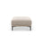 Bemy Pouf aus Samt (Salvador 1) in Beige, 85x85 cm – Bild 1