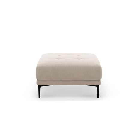Bemy Pouf aus Samt (Salvador 1) in Beige, 85x85 cm – Bild 1