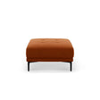 Bemy Pouf aus Samt (Salvador 14) in Terrakotta, 85x85 cm – Bild 1