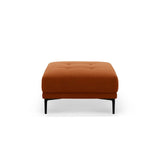 Bemy Pouf aus Samt (Salvador 14) in Terrakotta, 85x85 cm – Bild 1