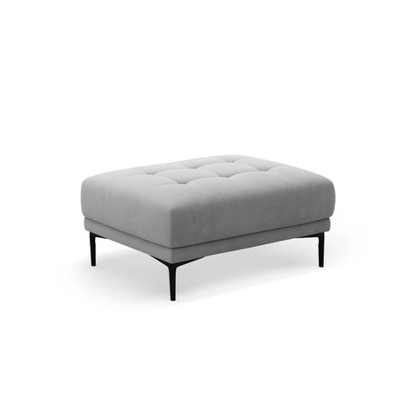 Bemy Pouf aus Samt (Salvador 17) in Grau, 100x70 cm – Bild 2