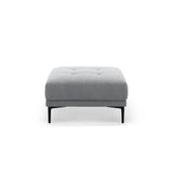 Bemy Pouf aus Samt (Salvador 17) in Grau, 85x85 cm – Bild 1