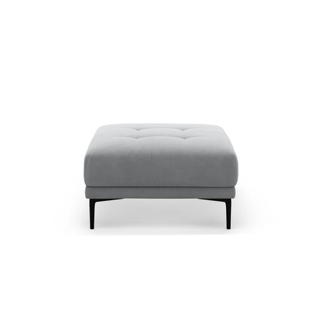 Bemy Pouf aus Samt (Salvador 17) in Grau, 85x85 cm – Bild 1