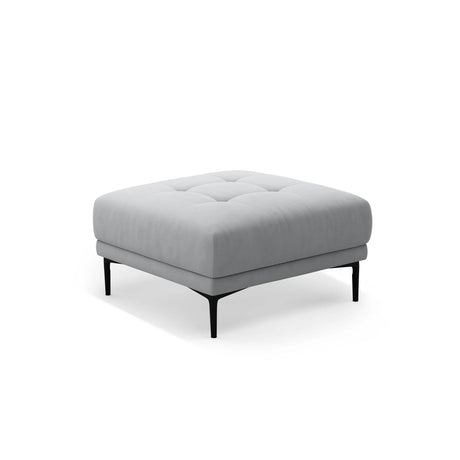 Bemy Pouf aus Samt (Salvador 17) in Grau, 85x85 cm – Bild 2