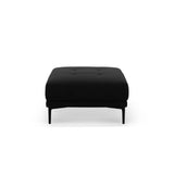 Bemy Pouf aus Samt (Salvador 19) in Schwarz, 85x85 cm – Bild 1