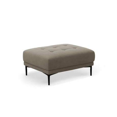 Bemy Pouf aus Samt (Salvador 3) in Grau-Braun, 100x70 cm – Bild 2