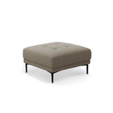 Bemy Pouf aus Samt (Salvador 3) in Grau-Braun, 85x85 cm – Bild 2