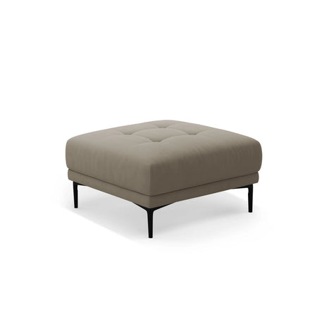 Bemy Pouf aus Samt (Salvador 3) in Grau-Braun, 85x85 cm – Bild 2