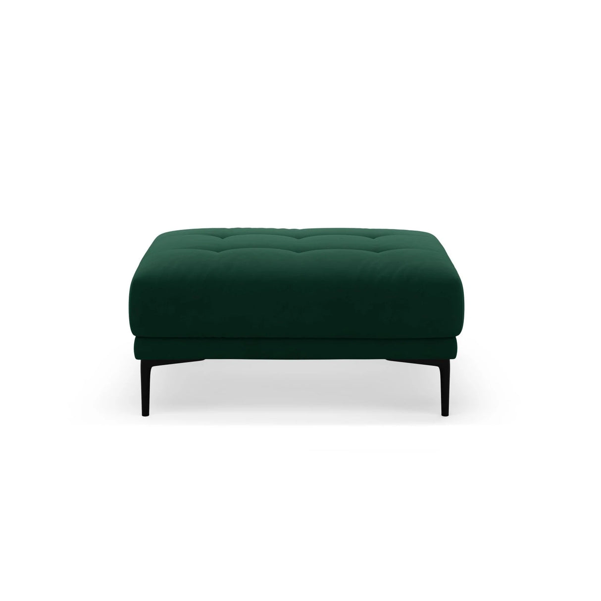 Bemy Pouf aus Samt (Salvador 7) in Flaschengrün, 100x70 cm – Bild 1