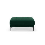Bemy Pouf aus Samt (Salvador 7) in Flaschengrün, 100x70 cm – Bild 1