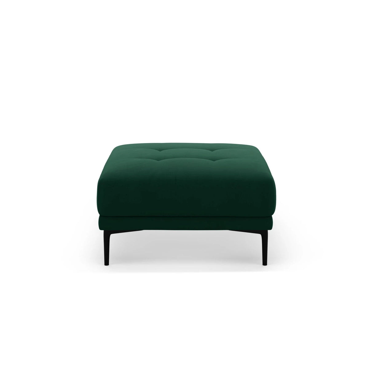 Bemy Pouf aus Samt (Salvador 7) in Flaschengrün, 85x85 cm – Bild 1