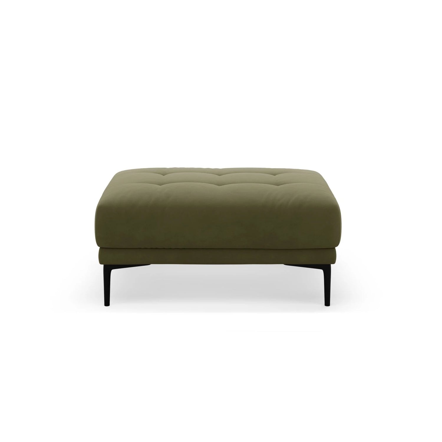 Bemy Pouf aus Samt (Salvador 8) in Grün, 100x70 cm – Bild 1