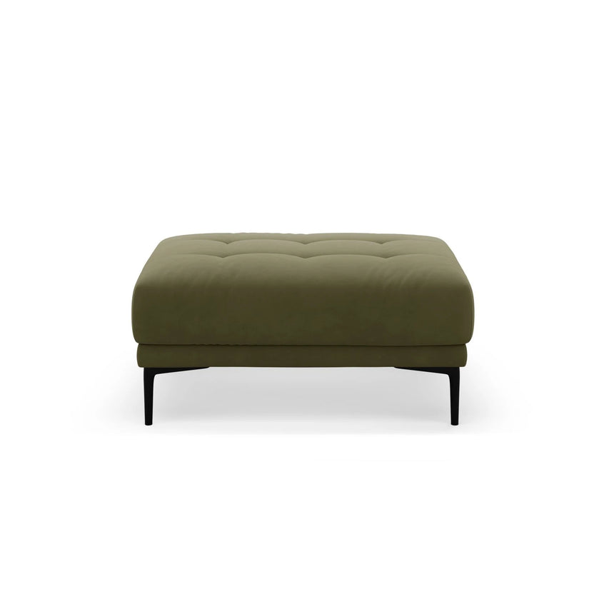 Bemy Pouf aus Samt (Salvador 8) in Grün, 100x70 cm – Bild 1