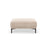 Bemy Pouf aus Strukturierter Stoff (Sorella 05) in Sand, 100x70 cm – Bild 1